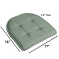thumbnail image 5 of U-Shaped Memory Foam No Slip Back 16 x 16 Chair Pad Cushion 12 Pack - Scuba, 5 of 7