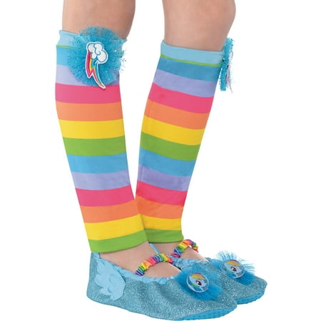 Suit Yourself My Little Pony Rainbow Dash Leg Warmers for Children, One Size up to Children Age 6, Feature a Cutie Mark