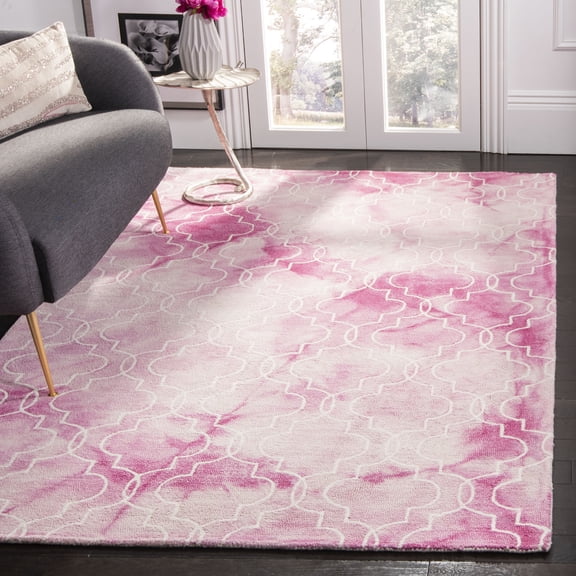 Safavieh Dip Dye Shelagh Geometric Area Rug, Rose/Ivory, 2' x 3'