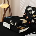 thumbnail image 5 of jejeloiu Watercolor Cat Butterfly Zipper Full Size Comforter Sets with Fitted Sheet and 2 Pillowcases For Kids,Colorful Cute Pet Animals Zipper Bedding Set For Girls,Reversible,4 Pieces, 5 of 7