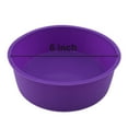 thumbnail image 5 of Clearance:Silicone Cake Pan Round Cake Pan 4 Pieces Silicone Round Cake Molds Silicone Cake Pan Cake Pan 6 inch, 4 inch, Non-stick Pan Pan, Multi Color, 5 of 5