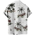 thumbnail image 3 of JLFKNG Summer Shirts For Men Short Sleeve Shirts For Men Fashion Hawaiian Style Coconut Tree Printed Casual Loose Fit Shirt Tops Comfy Mens Clothes, 3 of 4