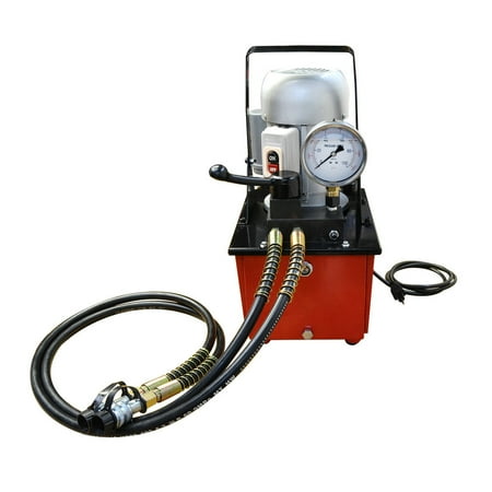 - Double Acting 10,000 PSI Hydraulic Pump Solenoid Valve 8L Oil 110V Electric 1720 RPM