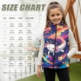thumbnail image 7 of Pzuqiu Axolotl Sleeveless Vests Casual Clothes for Girls 3T Fall Outfits Fashion Clothing Comfortable Zipper Winter Sleeveless Jacket with Pockets Practical for Daily Life, 7 of 7