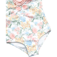 thumbnail image 3 of Jessica Simpson Baby and Toddler Girls' One-piece Ruched Swimsuit with Rosette, Sizes 12M-5T, 3 of 4
