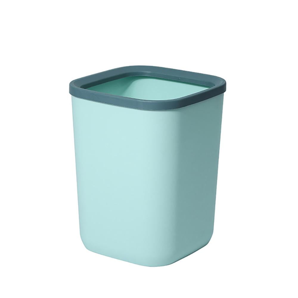 Godderr Small Trash Cans Plastic Bathroom Wastebasket Square Garbage