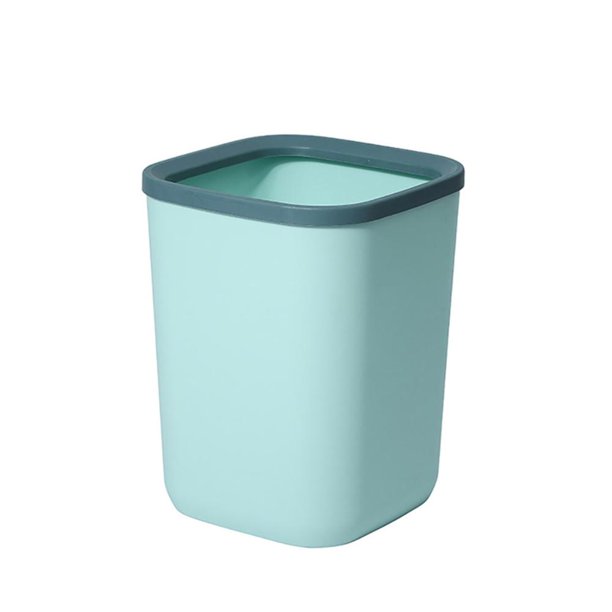 Godderr Small Trash Cans Plastic Bathroom Wastebasket Square Garbage
