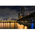 thumbnail image 2 of Hellmann, Stan 18x13 Black Ornate Wood Framed with Double Matting Museum Art Print Titled - Portland Steel Bridge, 2 of 4