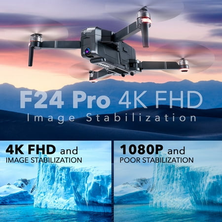 Contixo F24 Pro Drone -UHD, Foldable, GPS Return Home, FPV Camera Compatible with VR - 30 Minutes Flight Time - Foldable Brushless Motors