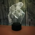 thumbnail image 4 of 3D Frog Night Light Illusion Lamp 7 Color Change LED Touch USB Table Gift Kids Toys Decor Decorations Christmas Valentines Gift, 4 of 6