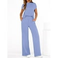 thumbnail image 3 of PRETTYGARDEN Womens 2 Piece Outfits Casual Cap Sleeve Lounge Set Summer Tracksuits Matching Sets Beach Fashion Travel Clothes, 3 of 7