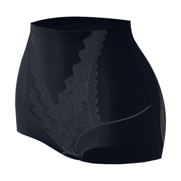 Fajas moldeadoras de cintura media para mujer, con encaje, para abdomen y cadera, cómodas, transpirables, ropa interior