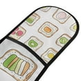 thumbnail image 4 of Yayeee Double Oven Mitt Kitchen Heat Resistant Baking 35" x7" Quilted Glove, Toasts Pattern, 4 of 6
