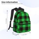 thumbnail image 2 of Easygdp Buffalo Plaid Green Black Mochila Casual para Portátil, Mochila para Escuela, Viajes, Negocios, 2 of 6