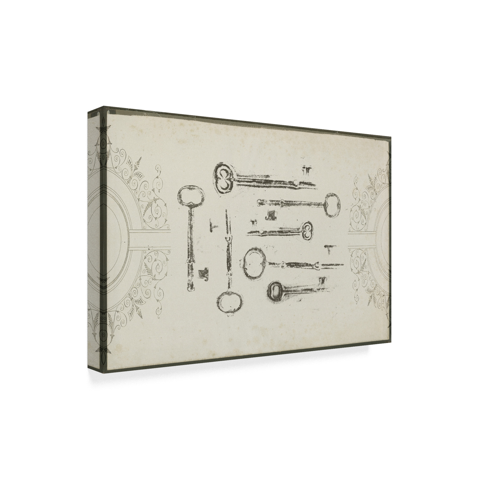 Trademark Fine Art 'Keepsake Keys I' Canvas Art by Jennifer Goldberger