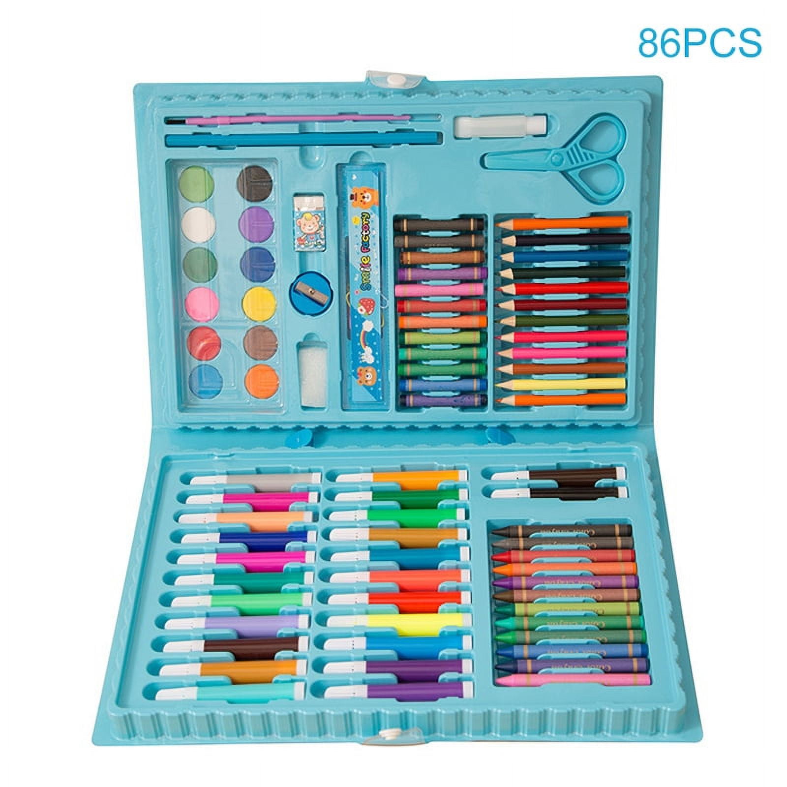 Buy 163 Piece Deluxe Art Supply Set (Coloring Pencils, Crayons, Oil  Pastels, Markers, Water Paint, Eraser, Pencil, Sharpener, Liquid Glue and  White Glue) at ShopLC.