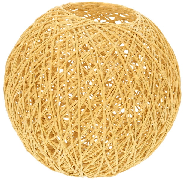 ColoMX Paper rattan bola lámpara de lámpara de techo casero techo de luz cubierta de luz elegante