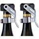 thumbnail image 1 of Champagne Stopper, 2pcs Stainless Steel Champagne Bottle Plug Sealer For Cava Prosecco Sparkling Wine Stopper, 1 of 5