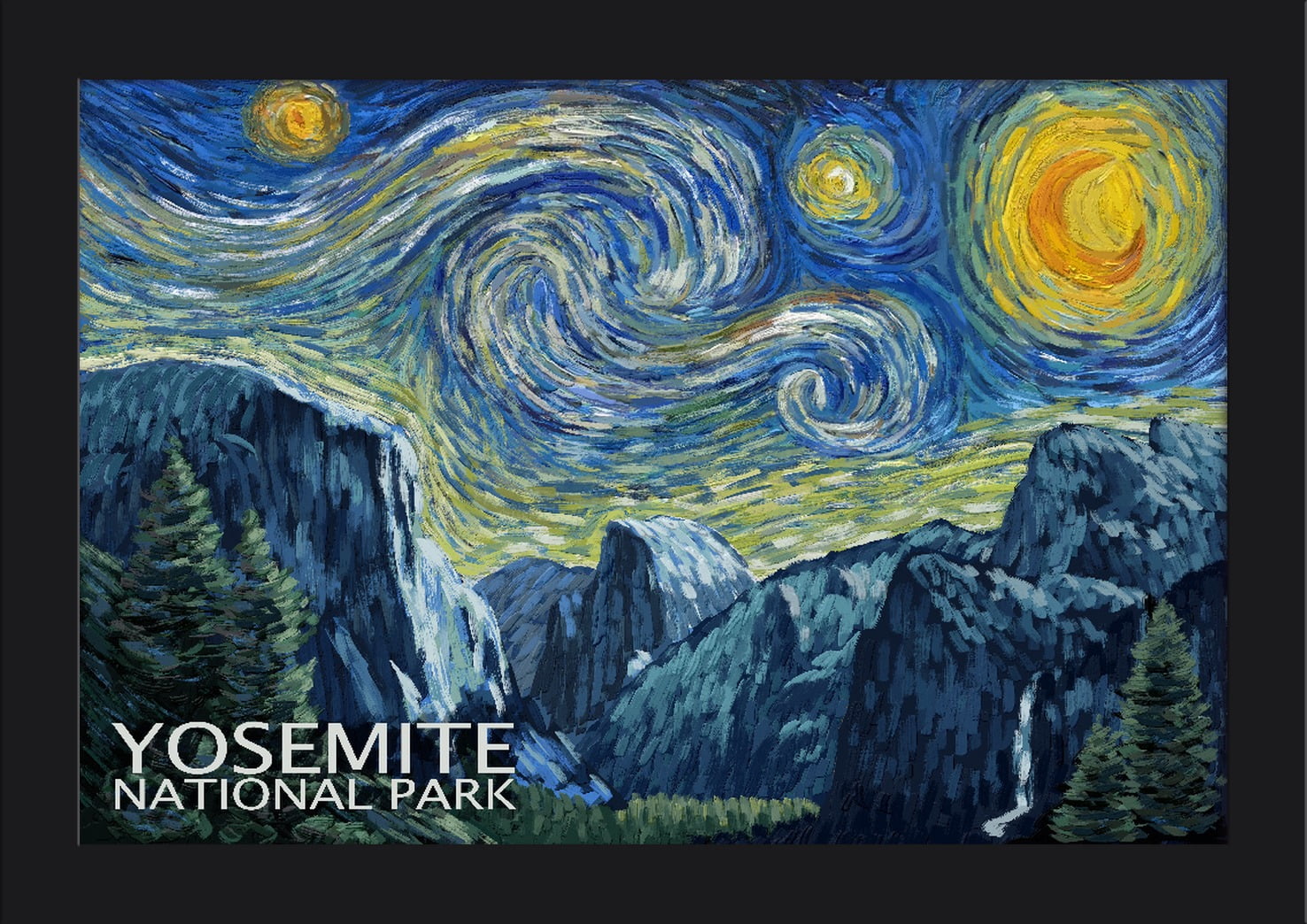 Yosemite National Park, California Van Gogh Starry Night Lantern