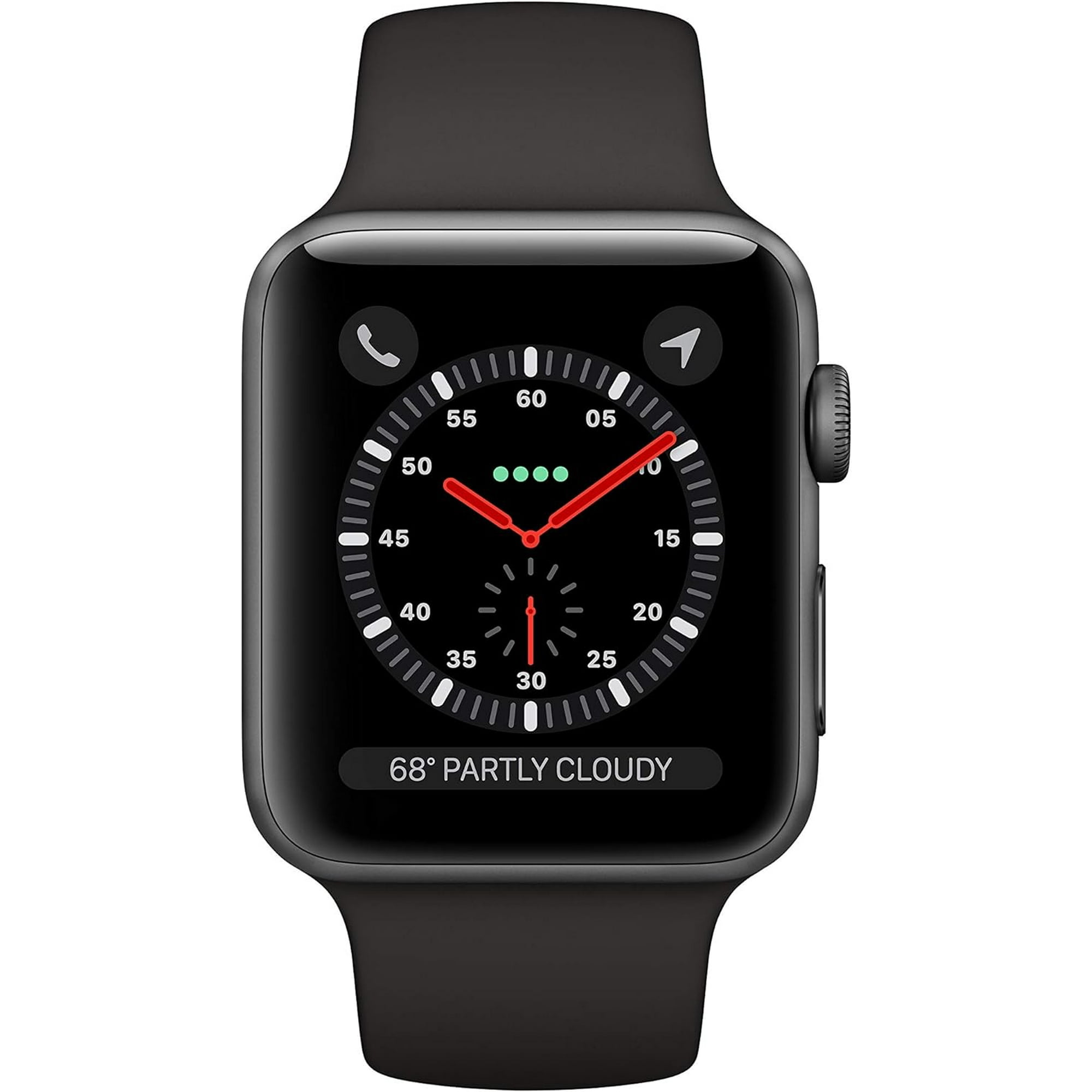 Apple Watch Series 3 (GPS + Cellular, 42mm) - Space Gray Aluminum Case with Black Sport Band Apple Watch Series 3 (GPS + Cellular, 42mm) - Space Gray Aluminum Case with Black Sport Band