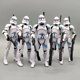 thumbnail image 1 of Lote de 5 figuras de acción sueltas de Star Wars Legacy Fifth Fleet Sercurity Clone Trooper de 3,75", 1 of 3