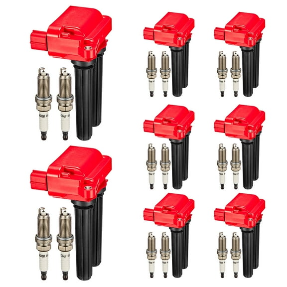 SPEEDWOW Ignition Coil Pack UF504 and Iridium Spark Plugs LZFR5CI-11 16 Pack Compatible with Chrysler 300 Aspen Dodge Challenger Charger Durango Jeep Grand Cherokee Ram 1500 2500 3500 5.7L V8
