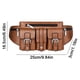 thumbnail image 5 of Bolsas de pecho para hombre Color sólido PU Paquete de cintura de viaje informal Bolsas para teléfono (caqui) Likrtyny Para Estrenar, 5 of 5
