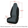 thumbnail image 6 of Unique Bargains New Gray Black Front High Back Bucket Cover Fit for Auto Car Trucks SUV, 6 of 6