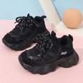 thumbnail image 4 of Grblisyd Sneakers for Girls Boys Chunky Trainers Athletic Sports Shoes Non-Slip Soft Fashion Outdoor Kids Walking Running Lace-Up, 4 of 6