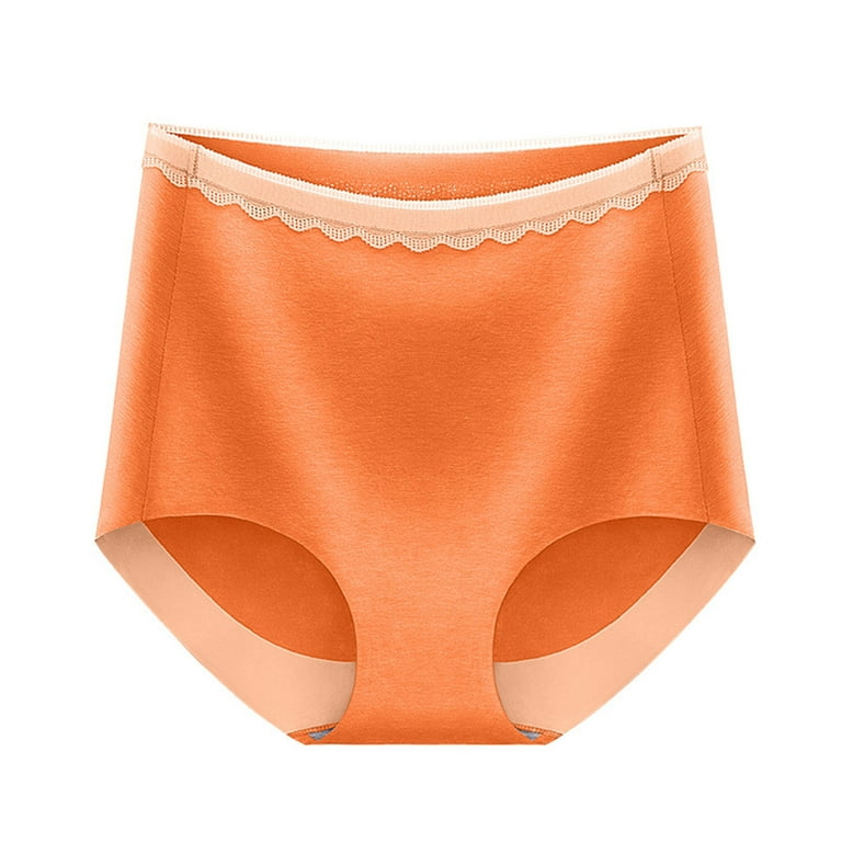 adviicd Pantis for Women Women's Underwear Lollipop Traditional Cotton  Briefs Orange Large 