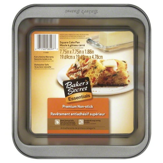 Baker's Secret Essentials 8" Square Cake Pan