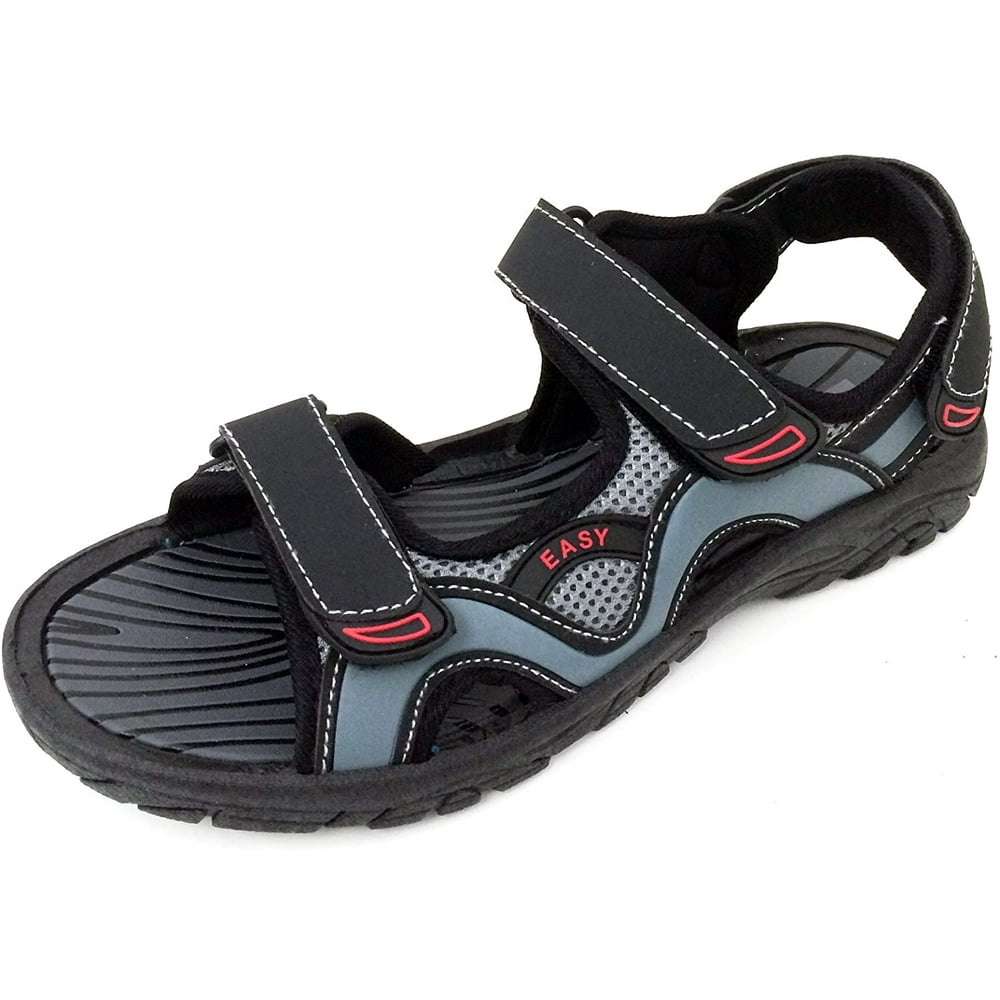 B.P.-EASY - Men's Sandals Open Toe Hook and Loop Casual Trail Sport ...