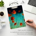 thumbnail image 5 of FMSHPON Red Poppy Clipboard Hardboard Wood Nursing Clip Board and Pull for Standard A4 Letter 13x9 inches, 5 of 7