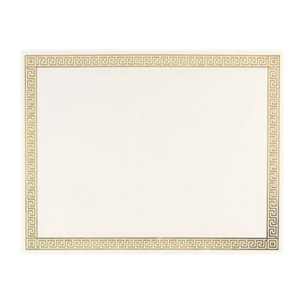 Great Papers Channel Border Foil Certificate Gold border 11 in x 8.