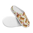thumbnail image 3 of Lsque Hot Dog 7 Pattern Womens Comfort Cotton on Scuff With Memory Foam and Anti-skid Sole Slipper-37/38, 3 of 7