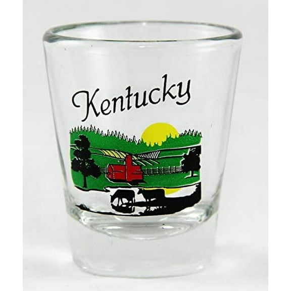 Kentucky Farm Scene Shot Glass