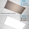 thumbnail image 4 of Brown Ombre Fluorescent Light Covers, Modern Gradient Abstract Art Magnetic Light Covers for Ceiling Lights, Fluorescent Ceiling Shade Filters for Classroom Bedroom Office 4x2Ft x 2PCS, 4 of 8
