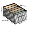 thumbnail image 5 of Drawer Organizer for Clothes,Foldable Drawer Dividers Storage Boxes,Foldable Jeans Organizer for Closet Wardrobe Jeans Storage Box with Grid Upgraded Wardrobe Clothing Storage Box with Handle, 5 of 8