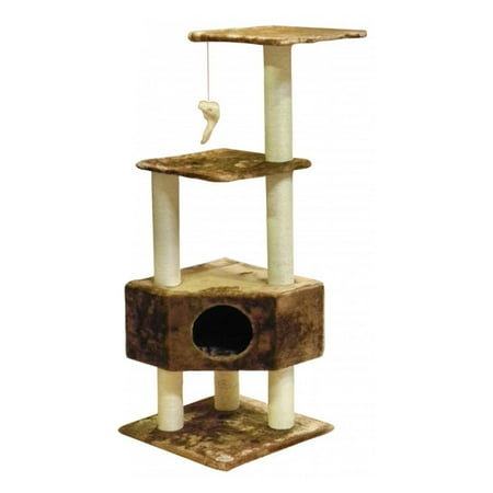 Go Pet Club Brown 51 in. Cat Tree Condo