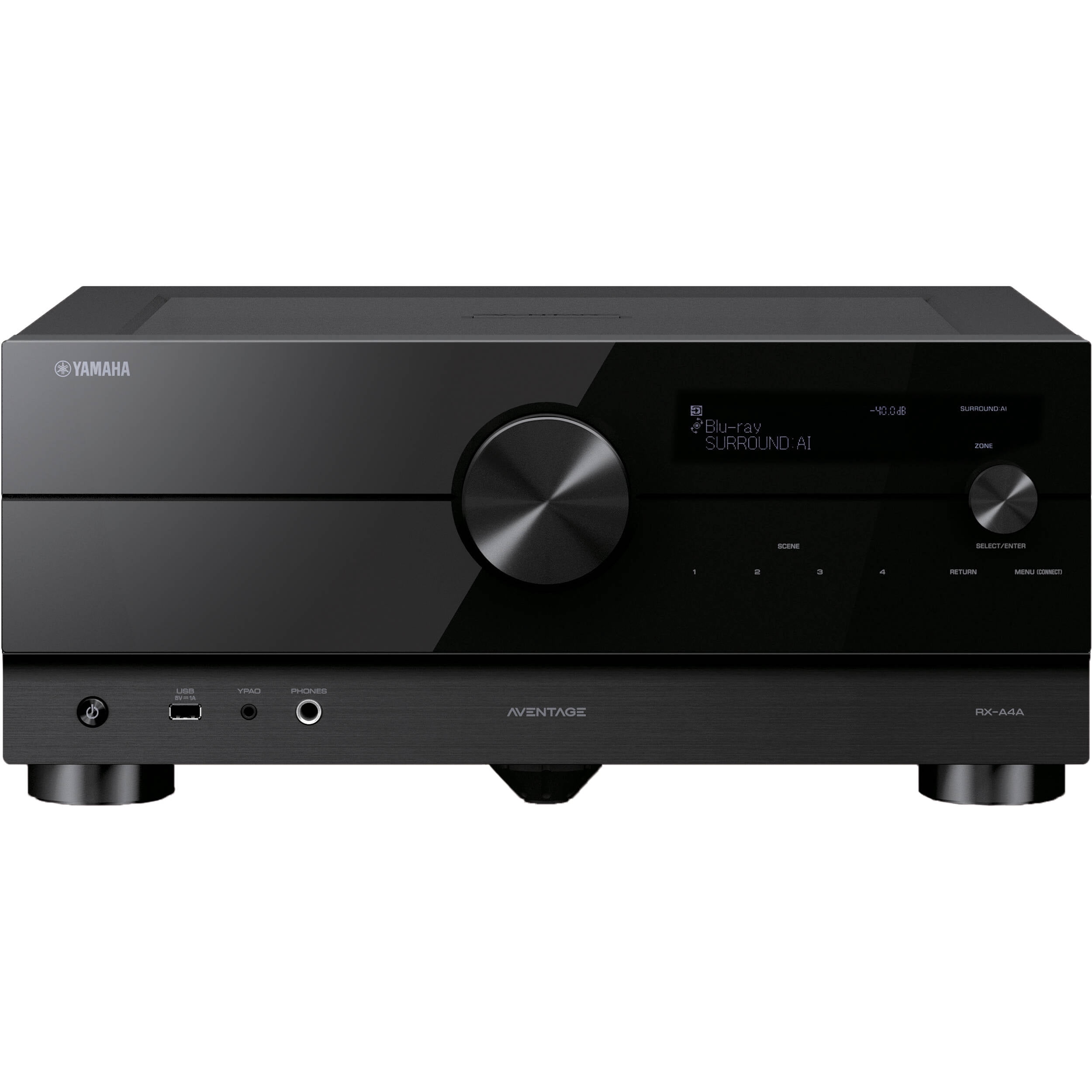Yamaha RX-A4A AVENTAGE 7.2-Channel Surround Sound Network AV Receiver MusicCast Built-In Wi-Fi and Bluetooth Streaming Home Theater System Bundle With Accessories