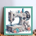thumbnail image 2 of Hilo Algodón Ecológico Bordado Máquina Coser Con 14CT Punto Cruz 40x40cm, 2 of 9