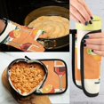 thumbnail image 5 of Yayeee Oven Mitts and Pot Holder Set of 2 Heat Resistant Kitchen Gloves Baking Hot Pad, Orange Glasses, 5 of 5