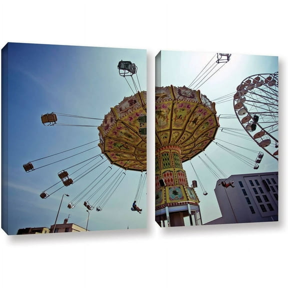 ArtWall Lindsey Janich "Carnival" 2-Piece Floater Framed Canvas Set