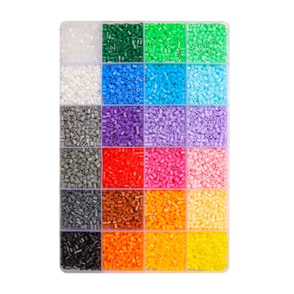 Fuse Beads Craft Set, 8400 Pieces in 24 Vibrant Colors, Creative Iron On Melting Bead Kit for DIY Art Projects, Arts and Crafts Activity Set for Adults
