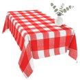 thumbnail image 2 of Red Table Cloth Waterproof Tablecloths, Country French Rustic Buffalo Plaid Modern Art Tablecloth Dining Table Cover for Kitchen Party Tabletop Outdoor, Rectangle Tablecloth 54x108 Inch, 2 of 9