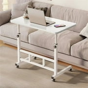 Standing Desk Adjustable Height, Small Standing Desk with Wheels, Mobile Portable Rolling Laptop PC Table Adjustable Height Computer Workstation for Home Office Study Bedroom