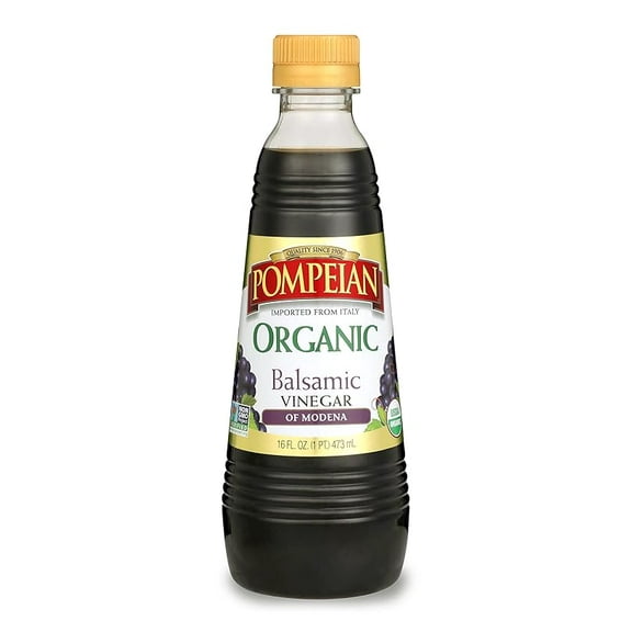 1x Pompeian Gourmet Organic Balsamic Vinegar, Non-Allergenic, Non-GMO, 16 Fl Oz