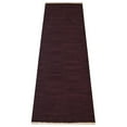 thumbnail image 5 of Rugsotic Carpets Eco-Friendly Woven Hand Woven Kilim Flat Weave Plum Solid Area Rug, 3'x13' Runner, Antimicrobial, 5 of 5