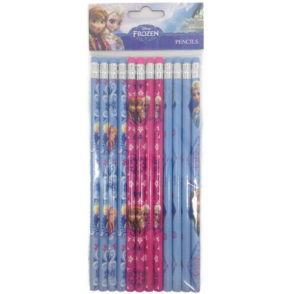 Disney Princess Frozen Character Authentic Licensed 24 Wood Pencils Pack