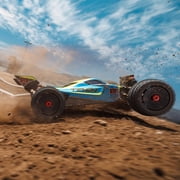 Arrma 1/8 Typhon 4x4 223s Blx Brushless Buggy Rtr With Dsc Blue/yellow Ara4306v4t4
